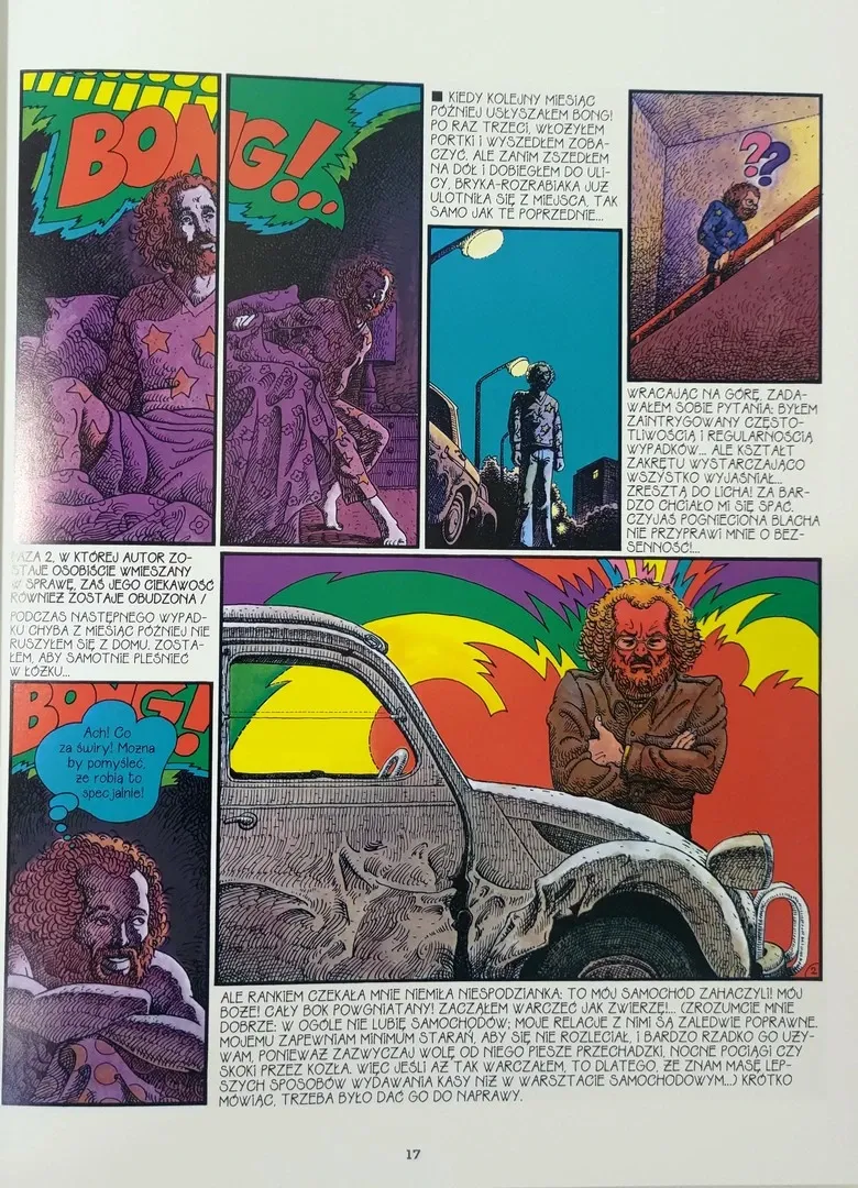 strona komiksu "Scenki z życia osiedla"