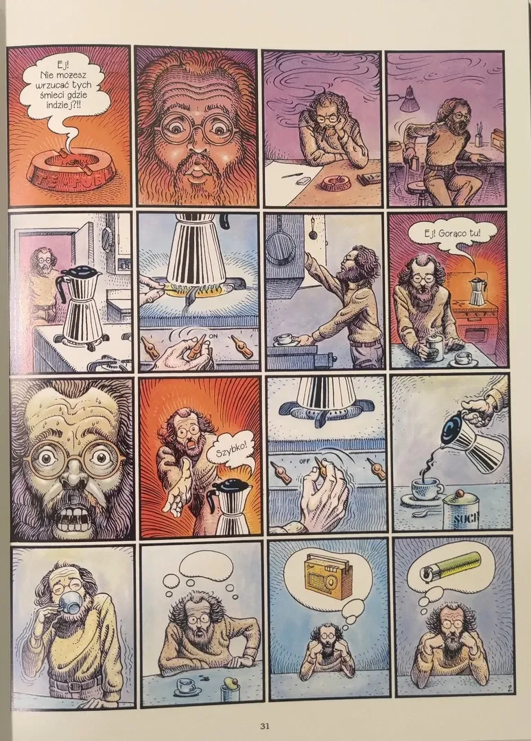 strona komiksu "Scenki z życia osiedla"