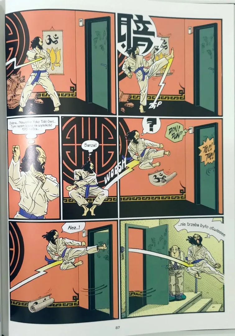 strona komiksu "Scenki z życia osiedla"