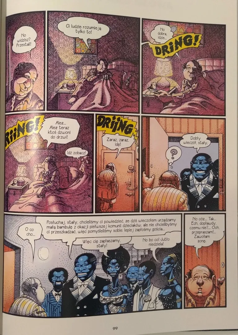 strona komiksu "Scenki z życia osiedla"