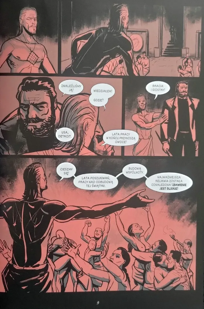 strona komiksu "Czarne Serce"
