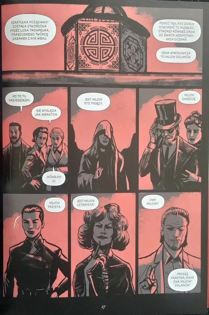 strona komiksu "Czarne Serce"