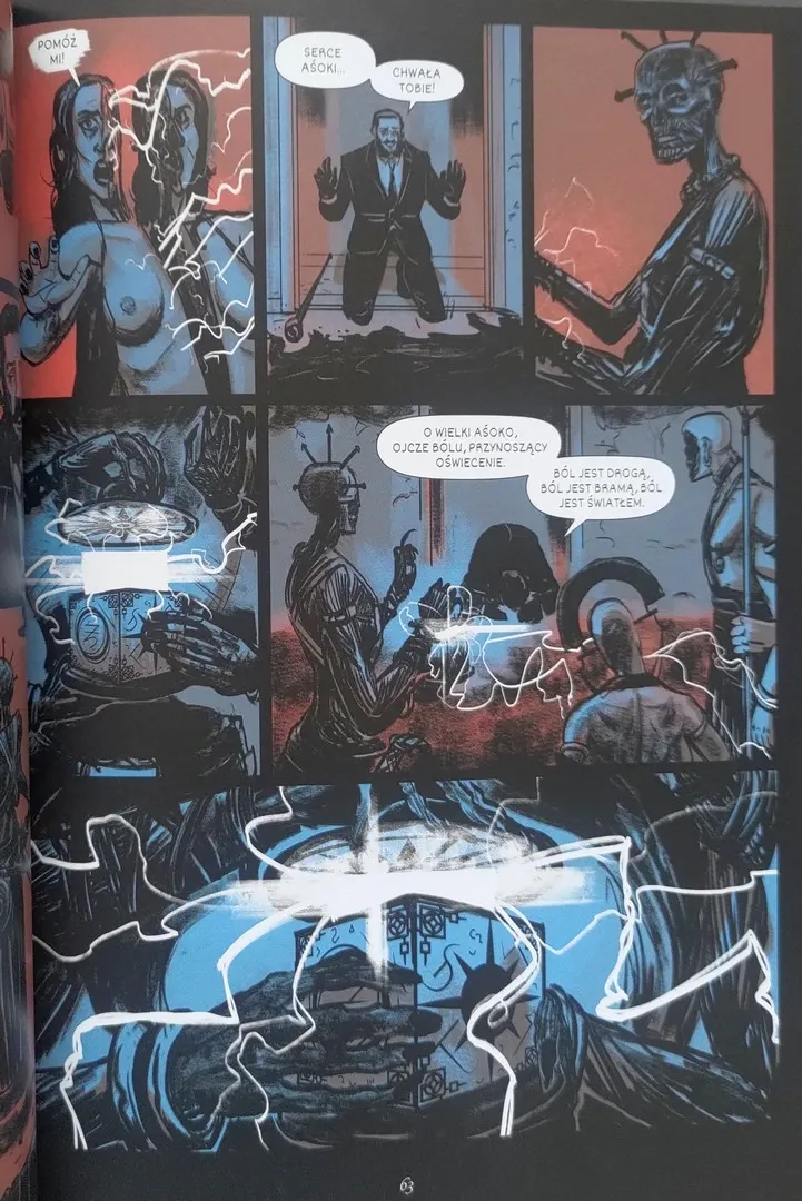 strona komiksu "Czarne Serce"