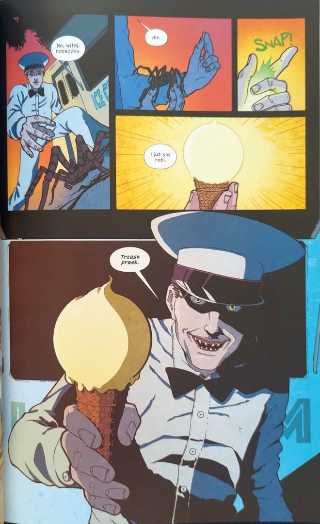 strona komiksu „Ice Cream Man. Tom pierwszy”