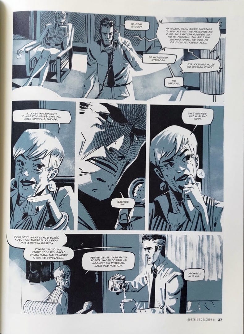 strona komiksu „Parker. Gorzkie porachunki”
