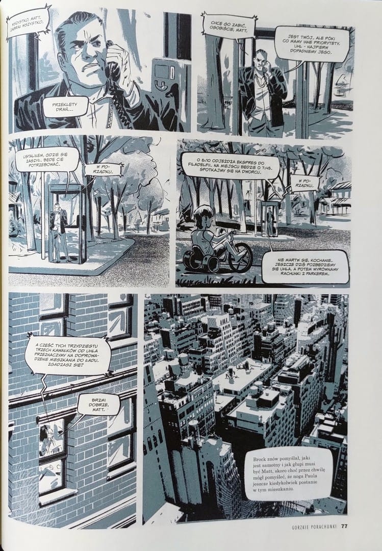 strona komiksu „Parker. Gorzkie porachunki”