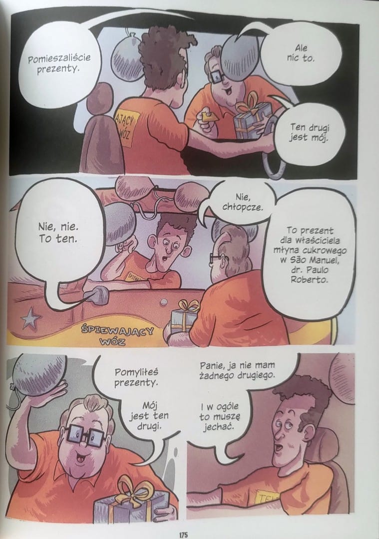 strona komiksu „Małe miasteczko”