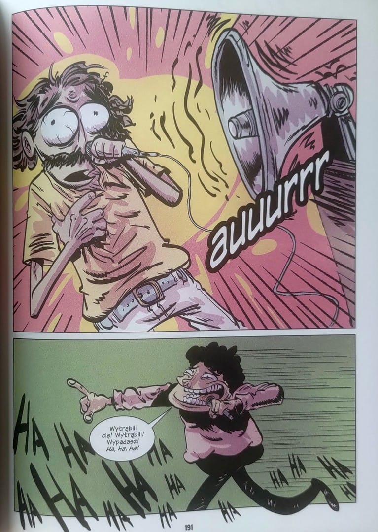 strona komiksu „Małe miasteczko”