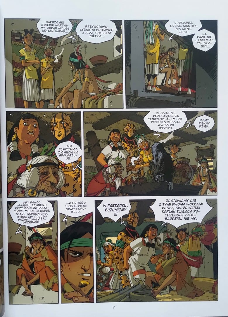 strona komiksu „Wąż i włócznia - 2 - Pusty dom”
