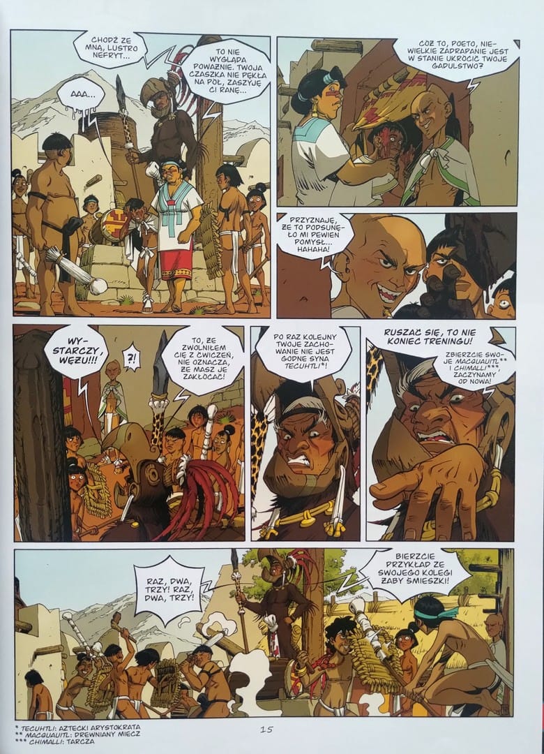 strona komiksu „Wąż i włócznia - 2 - Pusty dom”
