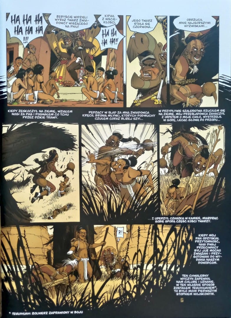strona komiksu „Wąż i włócznia - 2 - Pusty dom”