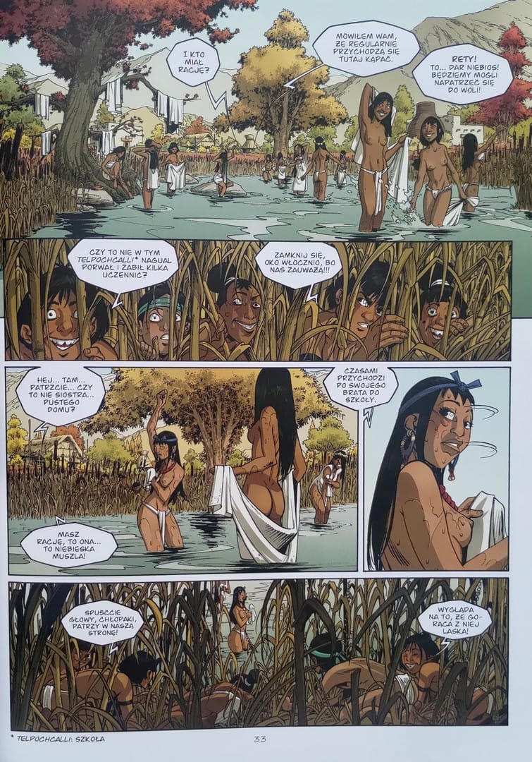 strona komiksu „Wąż i włócznia - 2 - Pusty dom”