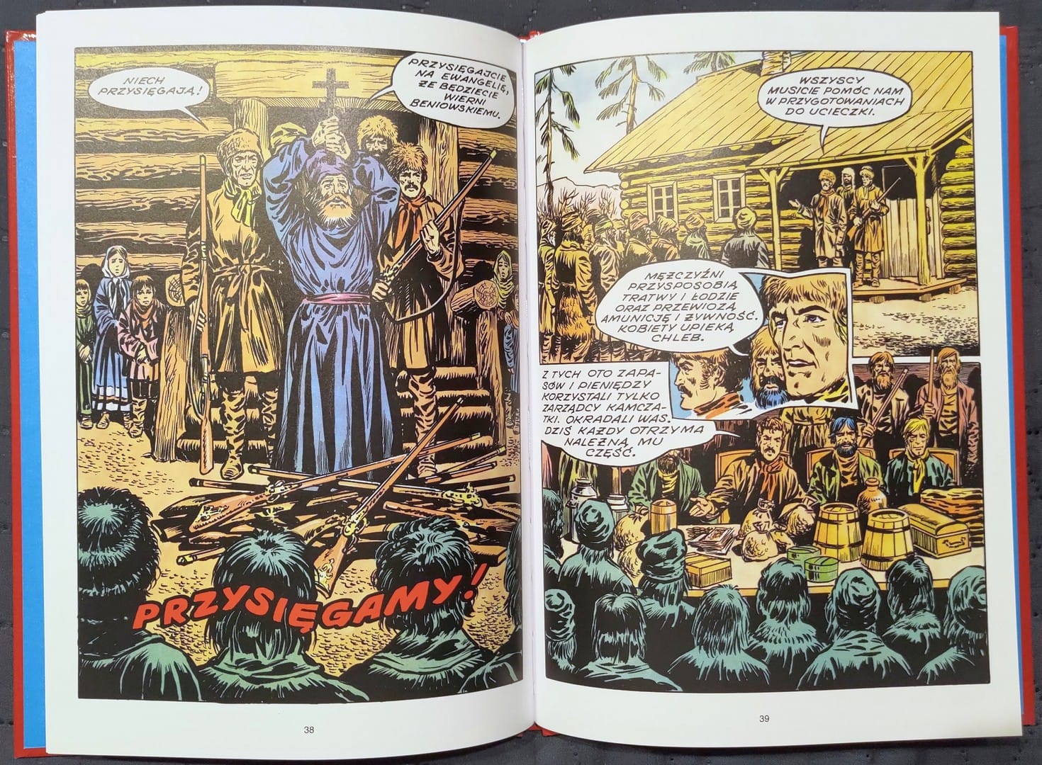 strona komiksu „Zesłańcy”