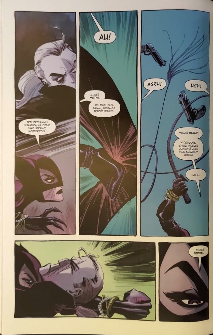 strona komiksu „Catwoman. Rzymskie Wakacje”