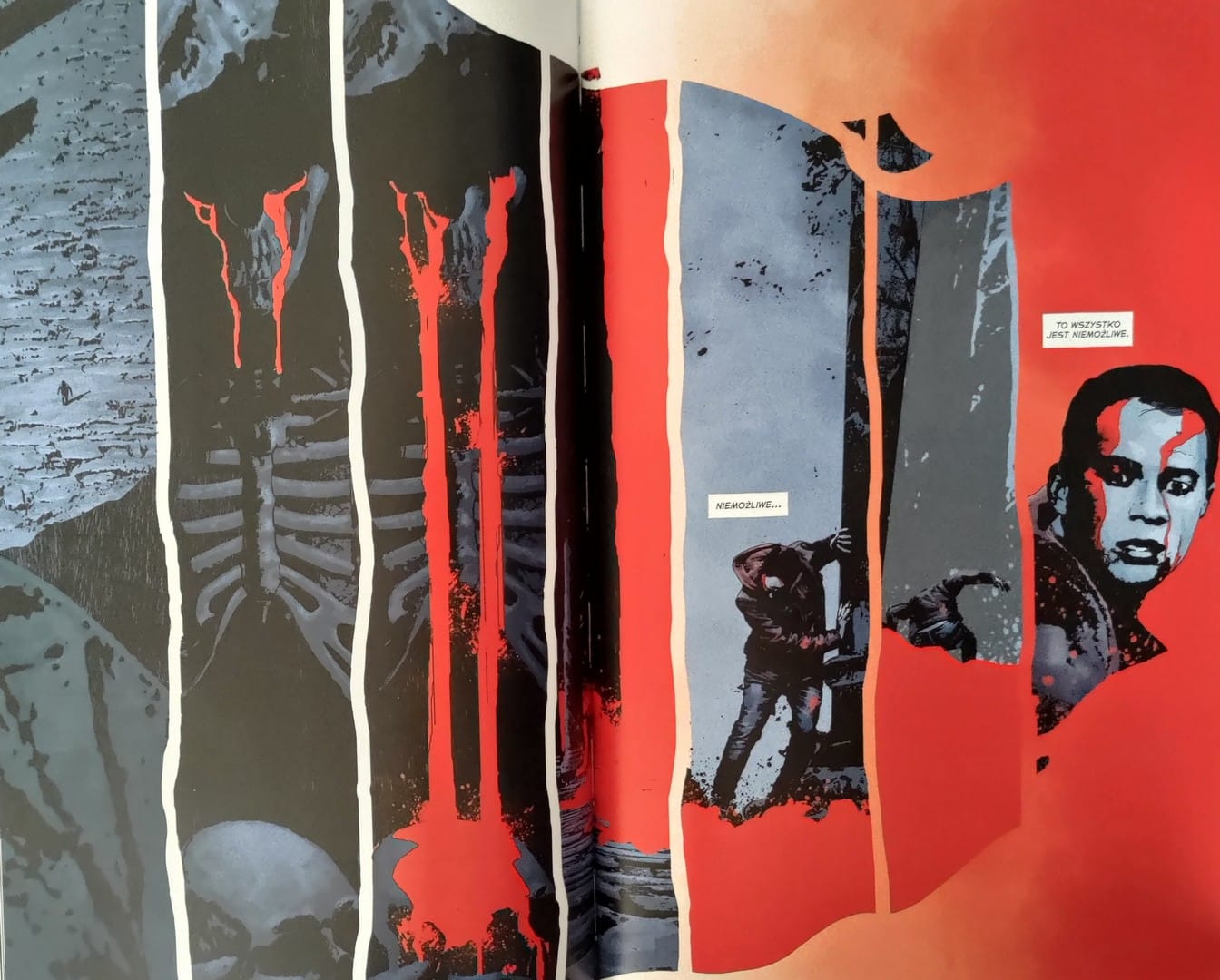 strona komiksu „Mity Kościanego Sadu. Przejście.”