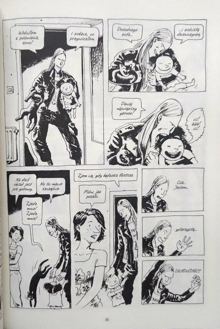 strona komiksu „Będziesz smażyć się w piekle”