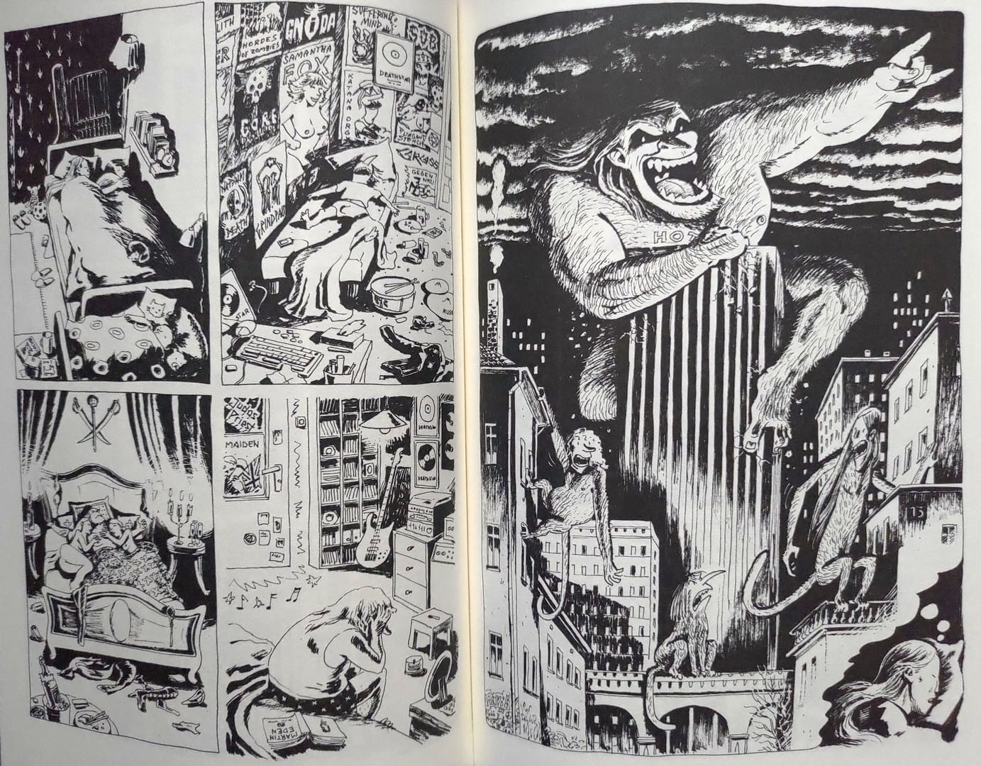 strona komiksu „Będziesz smażyć się w piekle”