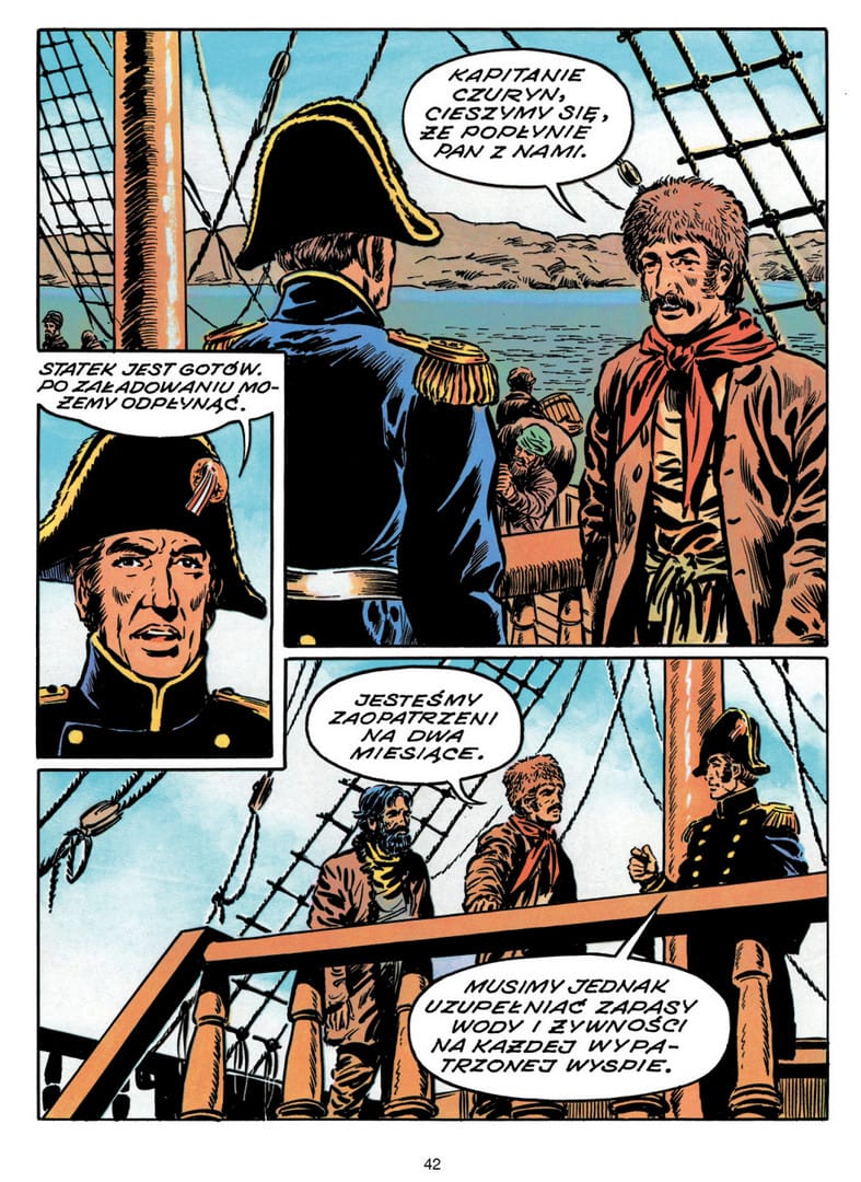 strona komiksu „Zesłańcy”