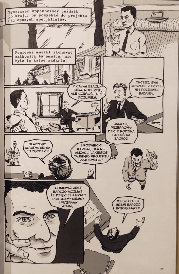 komiksu "Trinity. Historia bomby, która zmieniła losy świat"