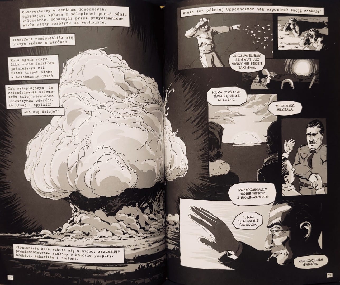 komiksu "Trinity. Historia bomby, która zmieniła losy świat"