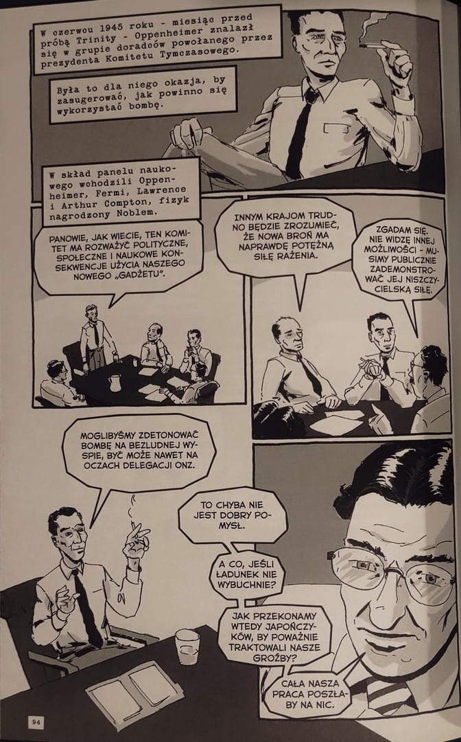 komiksu "Trinity. Historia bomby, która zmieniła losy świat"