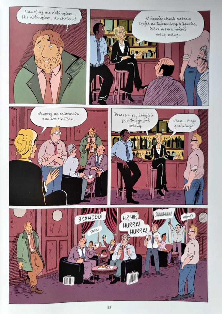strona komiksu "Pillow Man. Mężczyzna naszych marzeń"