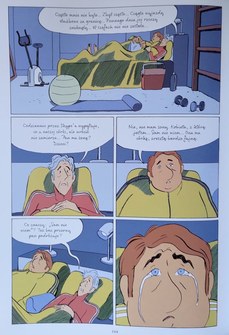 strona komiksu "Pillow Man. Mężczyzna naszych marzeń"