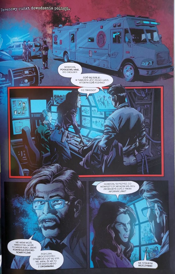 strona komiksu "Batman Detective Comics - Gothamski Nokturn: Akt II"