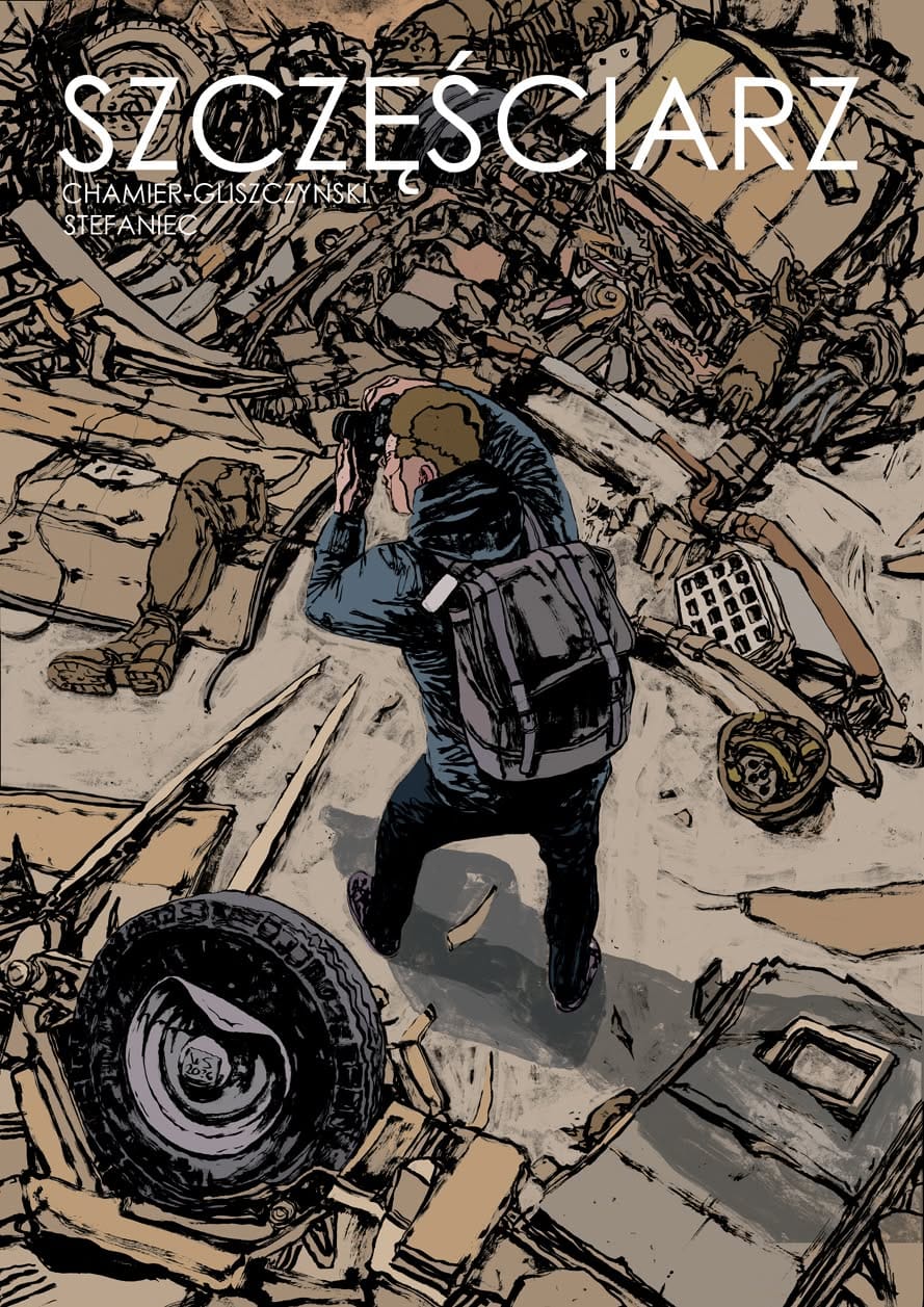 Okładka komiksu „Szczęściarz” autorstwa Wojciecha Stefańca i Wojciecha Chamiera-Gliszczyńskiego
