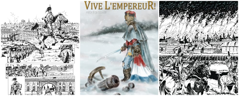 Mariusz Moroz pracuje nad albumem Vive L'Empereur! Zobaczcie te niesamowite rysunki!