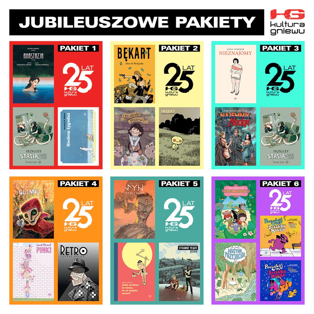 Kultura Gniewu świętuje 25-lecie. Możecie kupić niezłe komiksy w pakietach po 25 zł