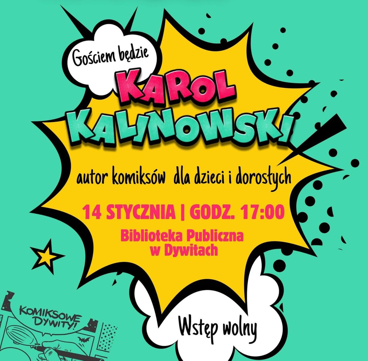 Karol Kalinowski (KRL) w Dywitach. Spotkanie autorskie 14 stycznia