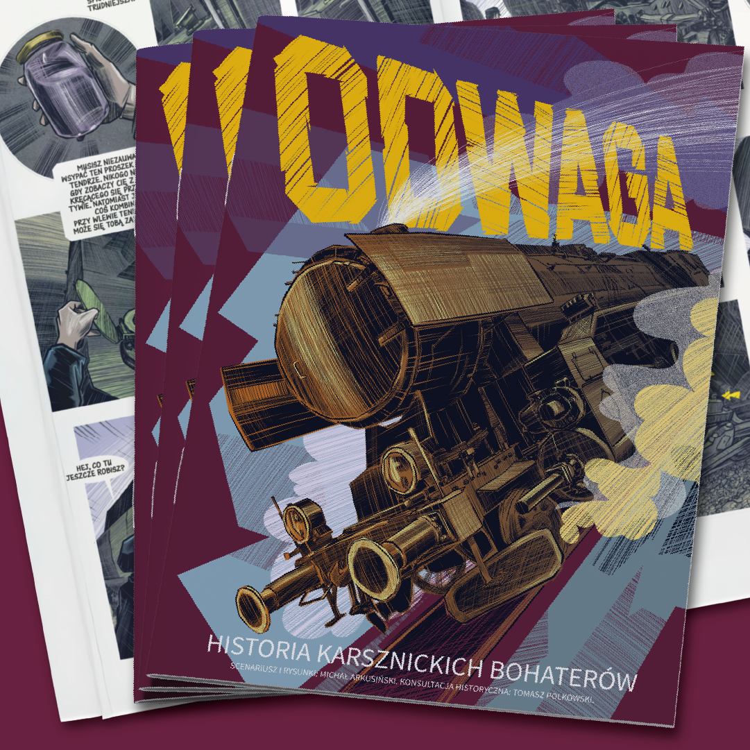 „Odwaga”: Komiks o bohaterach z Karsznic przybliża historię wojennego sabotażu na kolei