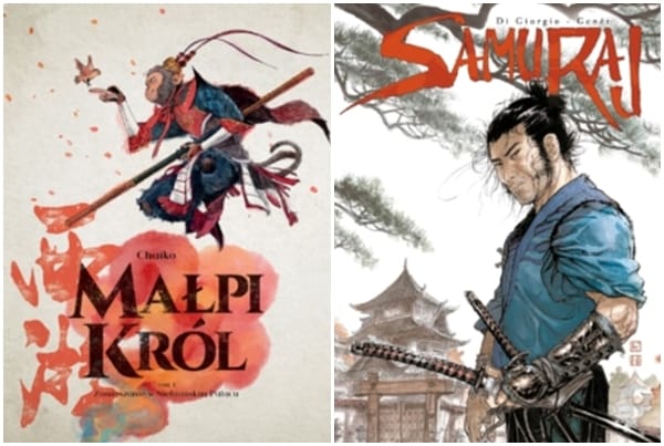 Opowieści z Dalekiego Wschodu od Egmontu: "Małpi król" i Samuraj". Przykładowe strony