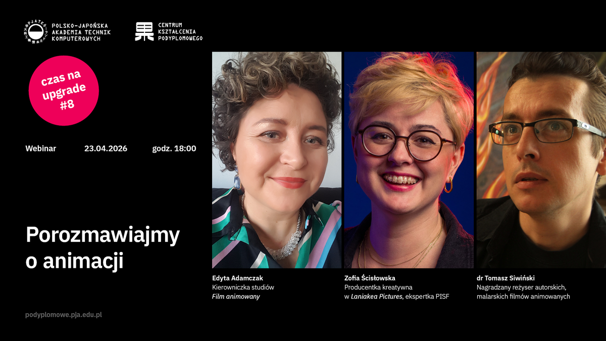 PJATK zaprasza na bezpłatny webinar o animacji i wpływie AI na branżę