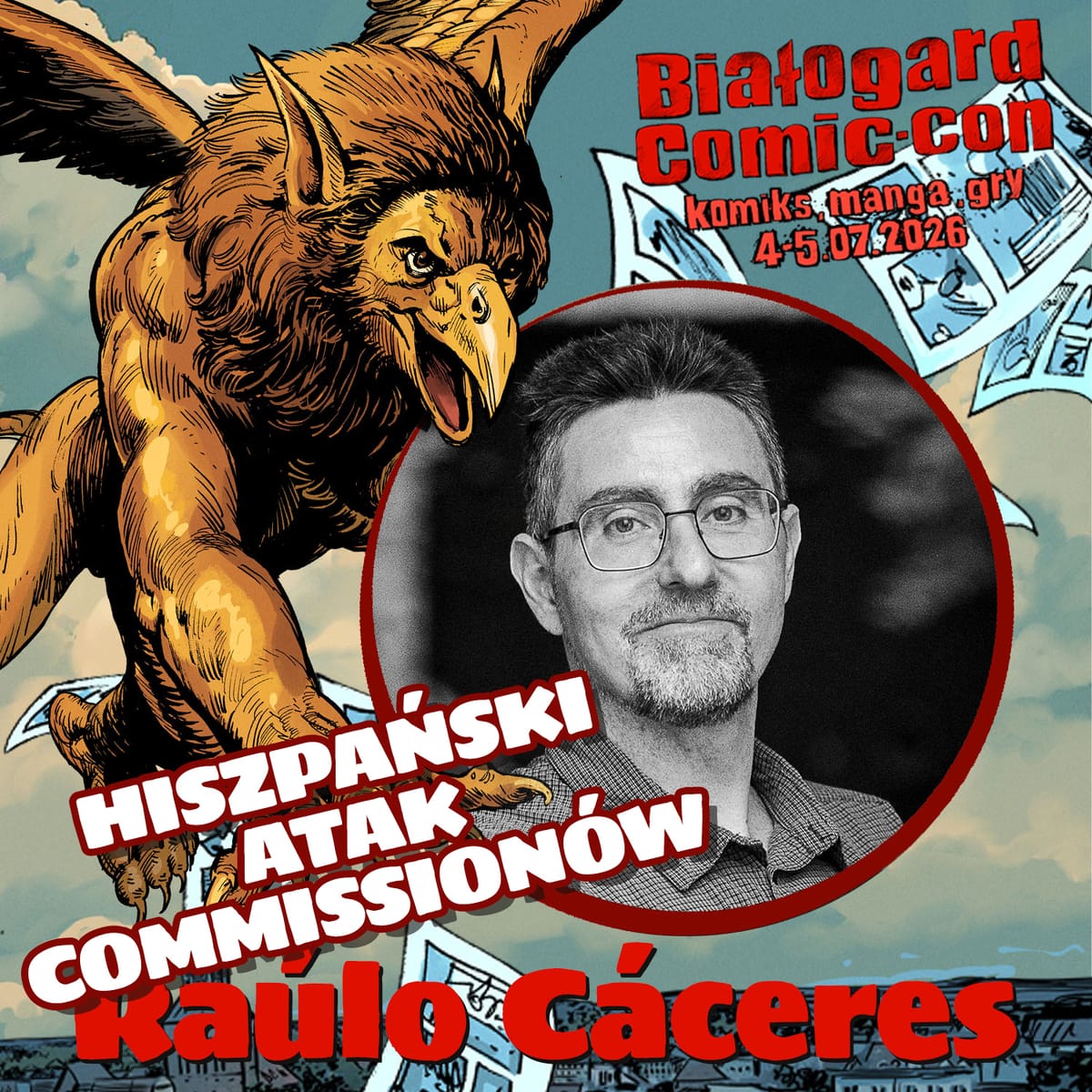 Raúlo Cáceres przyjedzie na Białogard Comic Con 2026. Można zamawiać u niego oryginały