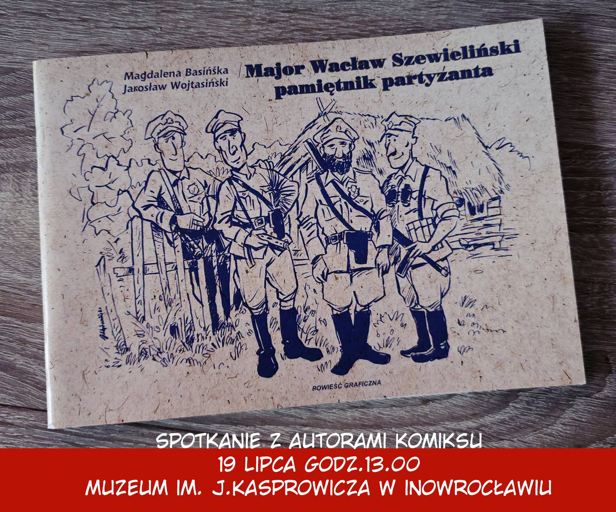 Autorzy komiksu o majorze Wacławie Szewielińskim spotkają się z czytelnikami