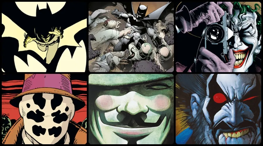 DC Compact - seria z Egmont. Batman, Lobo, V jak Vendetta, Strażnicy. Mały format na podróż.