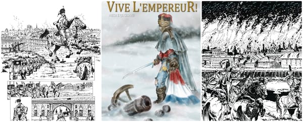 Mariusz Moroz pracuje nad albumem Vive L'Empereur! Zobaczcie te niesamowite rysunki!