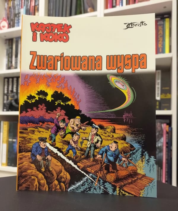 okładka komiksu "Kajtek i Koko. Zwariowana wyspa"