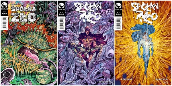 Spółka zło - zeszyt 1 i 2. Krótka recenzja komiksu Piotra Burzyńskiego i Karola Porzyckiego