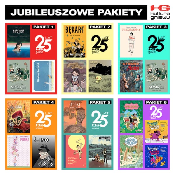 Kultura Gniewu świętuje 25-lecie. Możecie kupić niezłe komiksy w pakietach po 25 zł