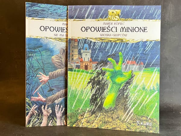 "Opowieści minione" #2 "Wioska głupców" – karczemne gawędy o śmierci w pastelach