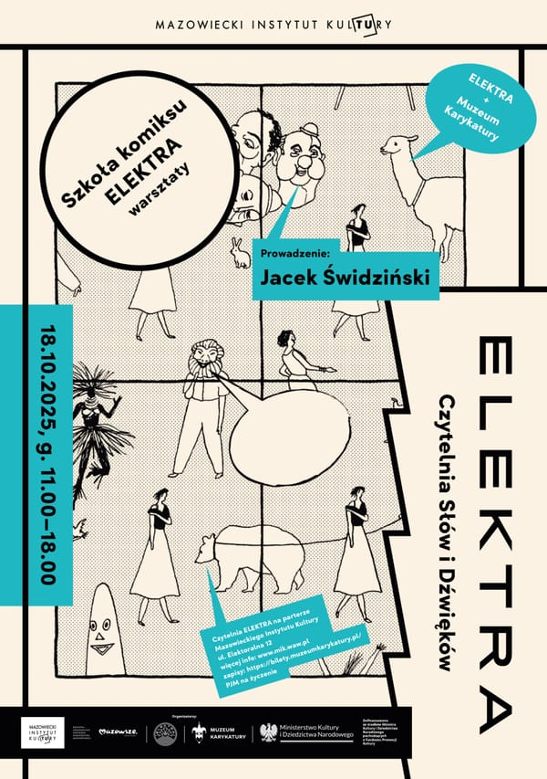 Szkoła Komiksu. Elektra: warsztaty Jacka Świdzińskiego 18 października