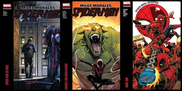 Okładka komiksu „Spider-Man/Deadpool – Road Trip” z serii Marvel Modern Era Epic Collection – Spider-Man i Deadpool w dynamicznej scenie akcji.