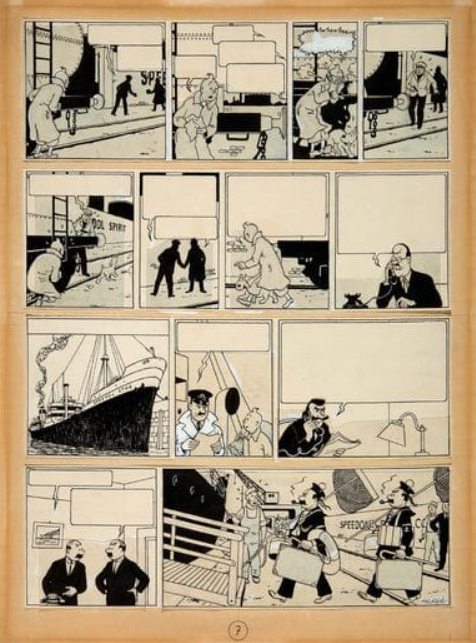 Nawet 2 mln zł za planszę  Hergégo z czasów, gdy Tintin publikowany był w gazetach
