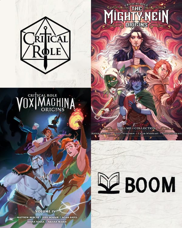 KBOOM ma zielone światło na kolejne komiksy z uniwersum Critical Role