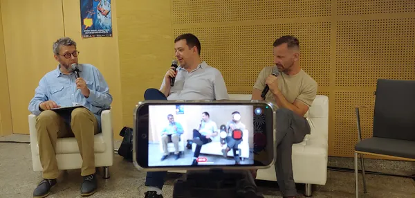 Tomasz Kołodziejczak, Tobiasz Piątkowski i Marek Oleksicki na Komiksowej Warszawie 2026