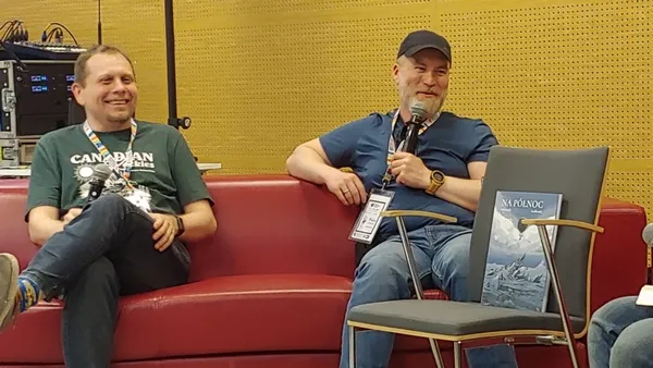 Łukasz Godlewski i Marcin Bałczewski o komiksie „Na północ” na Komiksowej Warszawie