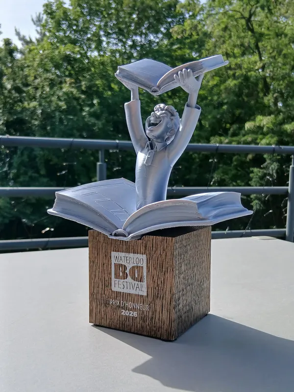 Statuetka Prix d’Honneur Waterloo BD Festival 2026 przyznana pośmiertnie Hermannowi